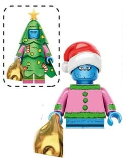 Christmas Blocks Toys Santa Claus Reindeer Action Figures Building Bricks Toy Gift