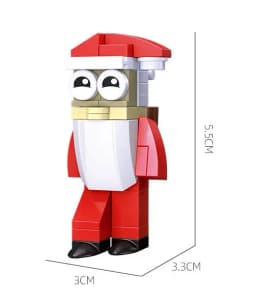 Christmas Blocks Toys Santa Claus Reindeer Action Figures Building Bricks Toy Gift