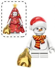 Christmas Blocks Toys Santa Claus Reindeer Action Figures Building Bricks Toy Gift