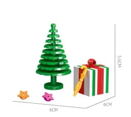 Christmas Blocks Toys Santa Claus Reindeer Action Figures Building Bricks Toy Gift