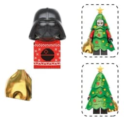 Christmas Blocks Toys Santa Claus Reindeer Action Figures Building Bricks Toy Gift