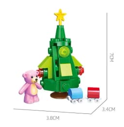 Christmas Blocks Toys Santa Claus Reindeer Action Figures Building Bricks Toy Gift