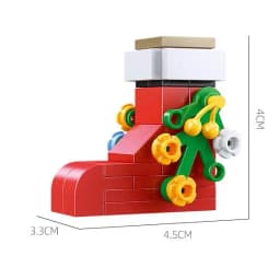 Christmas Blocks Toys Santa Claus Reindeer Action Figures Building Bricks Toy Gift