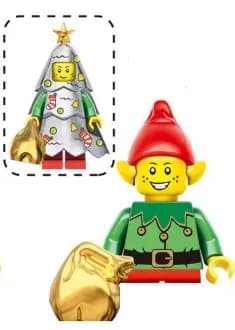 Christmas Blocks Toys Santa Claus Reindeer Action Figures Building Bricks Toy Gift