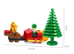 Christmas Blocks Toys Santa Claus Reindeer Action Figures Building Bricks Toy Gift