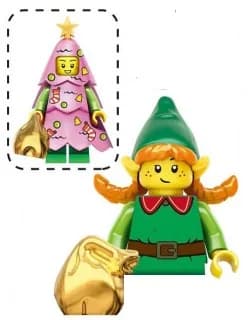 Christmas Blocks Toys Santa Claus Reindeer Action Figures Building Bricks Toy Gift