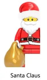 Christmas Blocks Toys Santa Claus Reindeer Action Figures Building Bricks Toy Gift