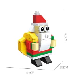 Christmas Blocks Toys Santa Claus Reindeer Action Figures Building Bricks Toy Gift