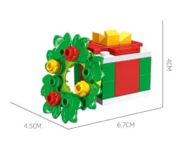 Christmas Blocks Toys Santa Claus Reindeer Action Figures Building Bricks Toy Gift