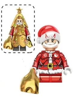 Christmas Blocks Toys Santa Claus Reindeer Action Figures Building Bricks Toy Gift