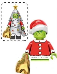 Christmas Blocks Toys Santa Claus Reindeer Action Figures Building Bricks Toy Gift