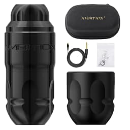 Ambition Lutin Stroke 4.0+3.5mm Straight Rod Rotaty Tattoo Machine Tattoo Pen Brushless Motor Match 2200mAh RCA Wireless Battery
