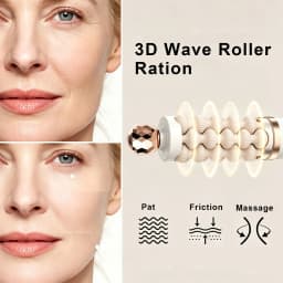 New 3D Wave Roller Rotation Massager Luxury Facial Lifting and Massage Stick Beauty Wand Facial Shaping Lifting Skin Tightening