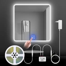Bathroom Makeup Mirror LED Light Strip 12V Dressing Table Background Lighting Dimmable Touch Sensor LED Vanity Light For Decorat