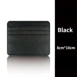 Credit Card Holder Wallet Men Women Thin Fashion Ultra-thin PU Id Card Holder Purse Mini Credit ID Card Bags Case Gift