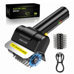 TINSOL Electric Stainless Steel BBQ Brush Rechargeable Wireless Cleaning Brush Outdoor Cleaning Brush Grill Brush