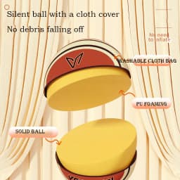 Silent Basketball with Cloth Cover No Bounce Noise Practice Training Ball for Kids PU Foam Soft Touch Perfect for Apartment