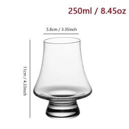YWDL 2/4/6pcs Glass Whiskey Cup Set of 250ml Clear Lead Free Drinking Glasses Scotch Liquor Barware Beer Spirits Wine Glasse