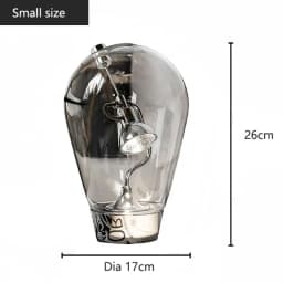 Italian Luxury Glass Desk Lamp Creative Designer Office Desk  Bedroom Bedside Touch Dimming Reading Lamp