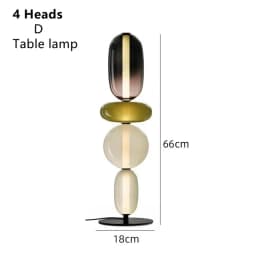 Nordic Denmark Colored Glass Lollipop Glass Desk Lamp Living Room Bedhead Study Room LED Home Decoration