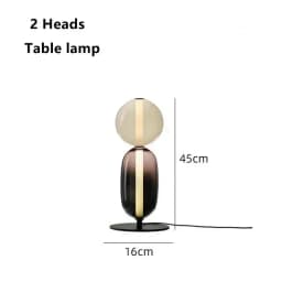 Nordic Denmark Colored Glass Lollipop Glass Desk Lamp Living Room Bedhead Study Room LED Home Decoration