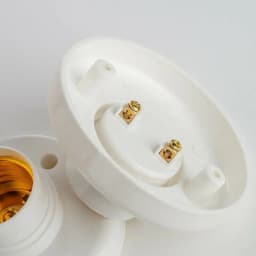 E27 Screw Cap Socket White Ceiling Light Lamp Bulb Fixing Base Stand Light Bulb Holder Lamp Socket For Home 6a