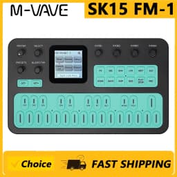 M-VAVE(SK15)FM-1 Synthesizer, Portable Handheld Sound Source, 128 Presets, Built-in Speaker, Battery Powered