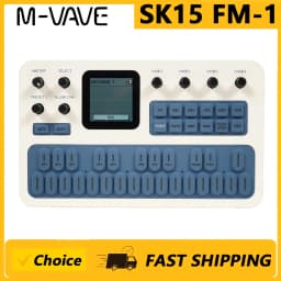 M-VAVE(SK15)FM-1 Synthesizer, Portable Handheld Sound Source, 128 Presets, Built-in Speaker, Battery Powered
