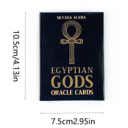 Egyptian Gods Oracle Cards 36pcs Tarot Cards English Wisdom Divination Board Deck Edition Playing Game Family Gathering Game