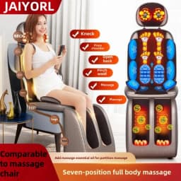 Upgrade Electric Massage Chair Full Body Kneading Neck Back Waist Leg Infrared Heating Vibration Shiatsu Cushion Seat Relaxation