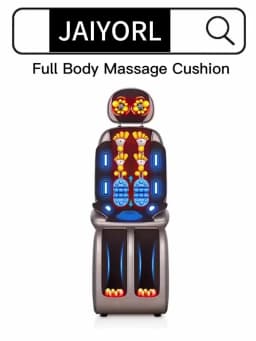 Upgrade Electric Massage Chair Full Body Kneading Neck Back Waist Leg Infrared Heating Vibration Shiatsu Cushion Seat Relaxation