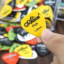 50 Pieces Guitar Picks 0.58/0.71/0.81/0.96/1.2/1.5mm 6 Thickness Plectrum ABS Premium for Acoustic Electric Guitar Bass Ukulele
