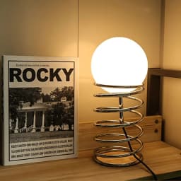 Bauhaus Spring Glass Table Lamp Vintage Nordic Modern Minimalist Homestay Living Room Bedroom Bedside Lamp