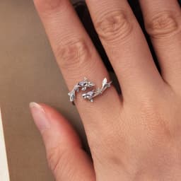 WOSTU 925 Sterling Silver Colorful 12 Zodiac Open Ring For Women , Rainbow Zircon Crystal Stackable Rings Girl Family Gift