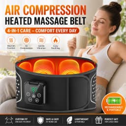 Electric Inflatable Airbag Massage Belt New Upgrade Sideway Extrusion Waist Support Massager Relaxation