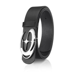 Fashion And Creative Geometric Alloy Pin Buckle Belt Simple Men's Casual Belt Individual Men's Birthday Gift Wholesale