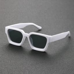 Unisex Plastic Fashion Square Frame Sunglasses For Street Photography And Beach Trips Driving Accessories