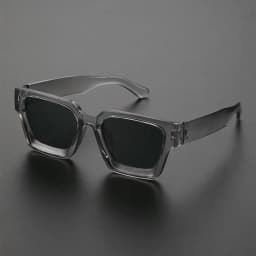 Unisex Plastic Fashion Square Frame Sunglasses For Street Photography And Beach Trips Driving Accessories