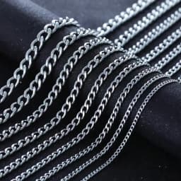 My Shape 3mm-10mm Cuban Chain Stainless Steel Necklaces for Men Male Chains Figaro Box Chain Choker Punk Jewelry 45cm 50cm 60cm