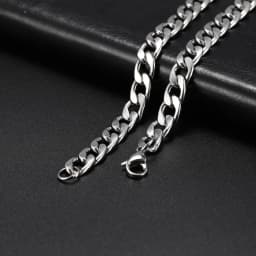 My Shape 3mm-10mm Cuban Chain Stainless Steel Necklaces for Men Male Chains Figaro Box Chain Choker Punk Jewelry 45cm 50cm 60cm