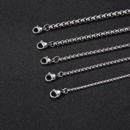 My Shape 3mm-10mm Cuban Chain Stainless Steel Necklaces for Men Male Chains Figaro Box Chain Choker Punk Jewelry 45cm 50cm 60cm