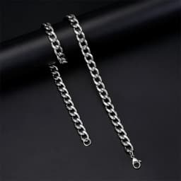 My Shape 3mm-10mm Cuban Chain Stainless Steel Necklaces for Men Male Chains Figaro Box Chain Choker Punk Jewelry 45cm 50cm 60cm