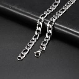 My Shape 3mm-10mm Cuban Chain Stainless Steel Necklaces for Men Male Chains Figaro Box Chain Choker Punk Jewelry 45cm 50cm 60cm