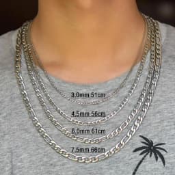 3-11.5mm Men's Stainless Steel Link Figaro Chain Necklace for Women Punk Boy Silver Color Choker Metal Jewelry Accessories Gift
