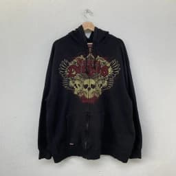 Mens Zip Up Hoodie Dark Blue Wings Print Unique Graphic Y2K Streetwear American Urban Pullover Youth Clothing Hooded Sweatshirt