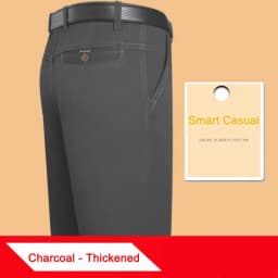 New Arrival 100% Cotton Summer Autumn Men's Casual Pants Fashion Solid Black Beige Gentle Thicken Trousers Brand Smart Suit Pant