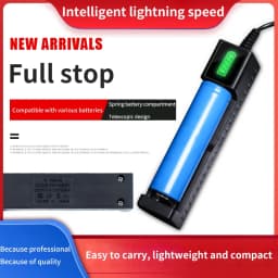 18650 Battery Charger 1/2/4 Slots Dual 18650 Charging 3.7V Rechargeable Lithium Battery USB Charger For 16340 14500 18650