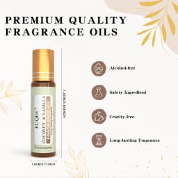 EUQEE 10ml Fragrance Oil Roll-On Long Lasting Scent La Vie Est Belle CHANCE Jadore Cotton Strawberry Mango for Diffuser Burner