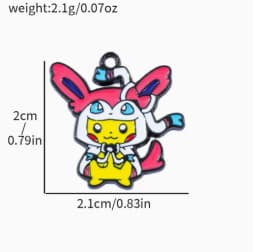 5pcs cartoon anime Charm for Jewelry Making Enamel Necklace Keychain Phone Pendant Diy Accessories Alloy Metal Gold 
