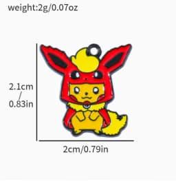 5pcs cartoon anime Charm for Jewelry Making Enamel Necklace Keychain Phone Pendant Diy Accessories Alloy Metal Gold 